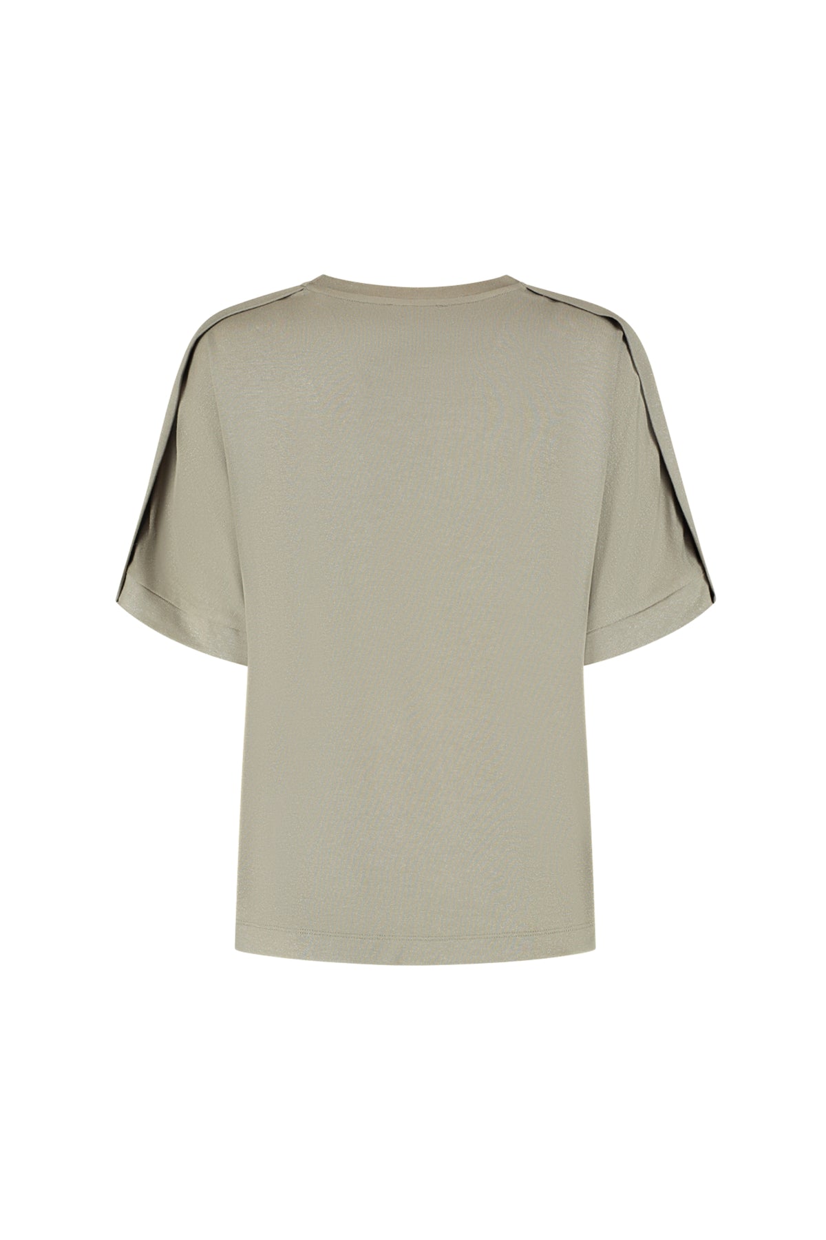 Lady Day Top Thyme Salie L21-201-3464, stijlvolle dames top met saliegroene kleur en zachte stof, zichtbaar in de afbeelding