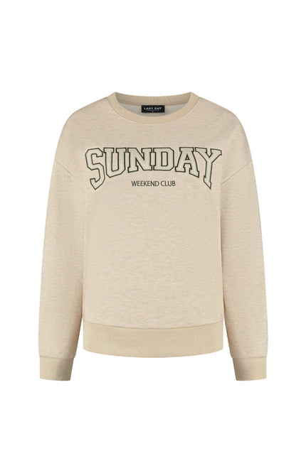 Trui Sunday Vanilla Melange L25-301-3471