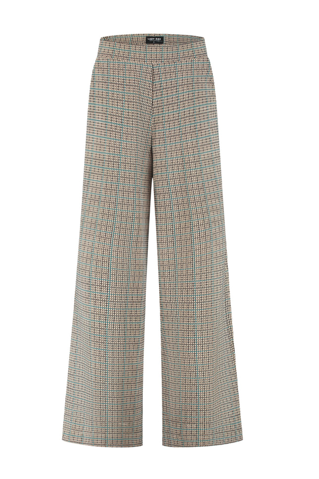 Travel Broek Mille Marin Check Print L14-480-3429