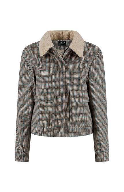 Travel Jacket Georgia Marin Check Print L49-475-3509