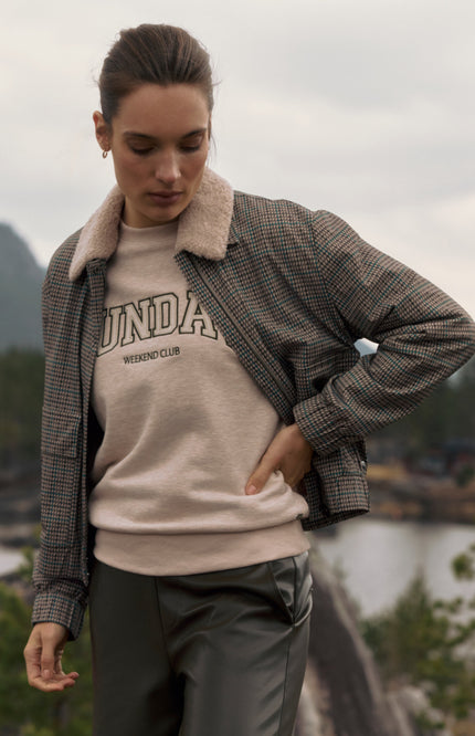 Travel Jacket Georgia Marin Check Print L49-475-3509