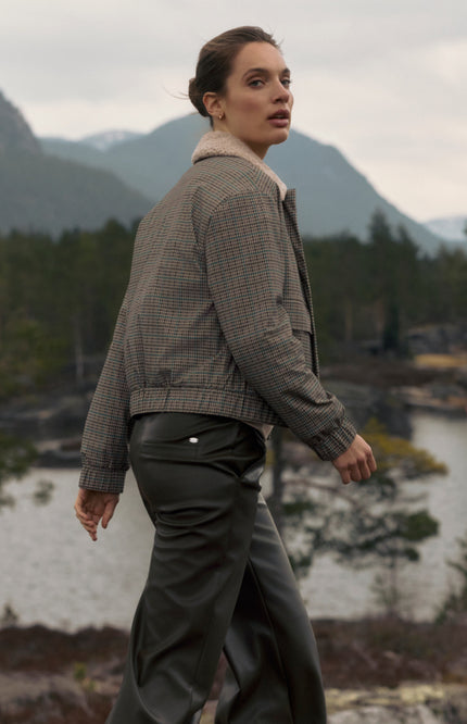 Travel Jacket Georgia Marin Check Print L49-475-3509