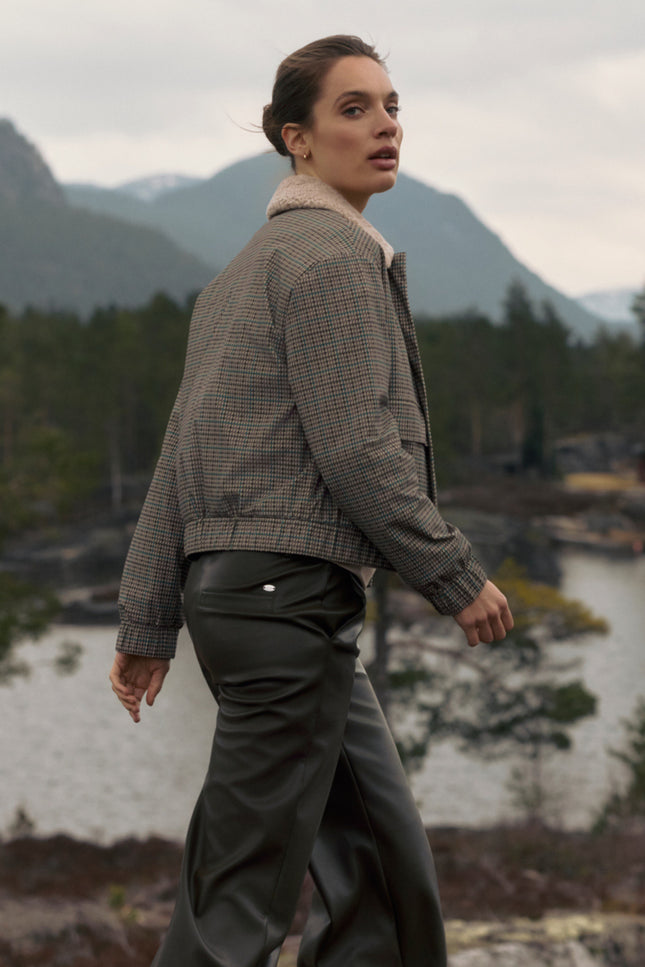 Travel Jacket Georgia Marin Check Print L49-475-3509