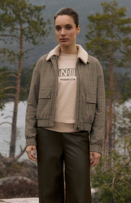 Travel Jacket Georgia Marin Check Print L49-475-3509