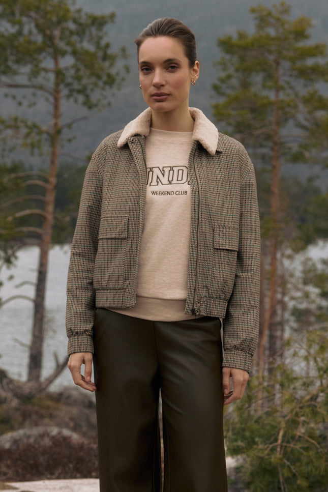 Travel Jacket Georgia Marin Check Print L49-475-3509
