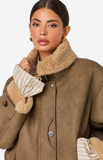 Jacket Jesmay Brownish Green
