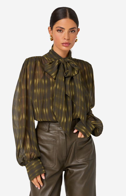 Blouse Tifani Print Blurred Trail
