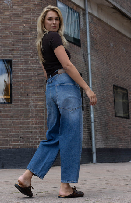Broek Nina Desert Washed Indigo FW26.266479-D40
