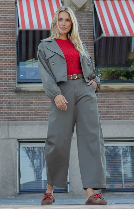 Broek Olivia Dark Olive FW26.291432
