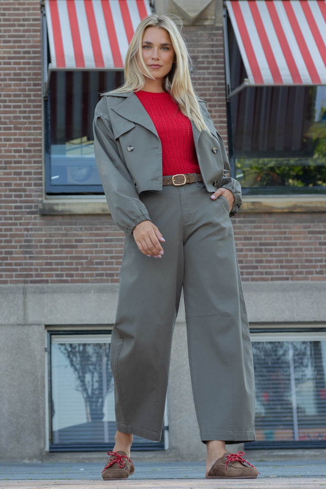 Broek Olivia Dark Olive FW26.291432