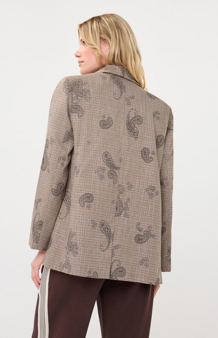 Blazer Paisley Check Print F26.17507