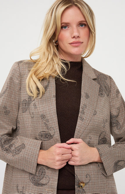 Blazer Paisley Check Print F26.17507