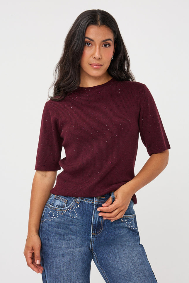 Sweater Studs Merlot F26.02539
