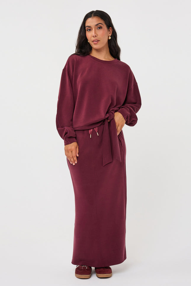 Rok Monogram Modal Merlot F26.05511