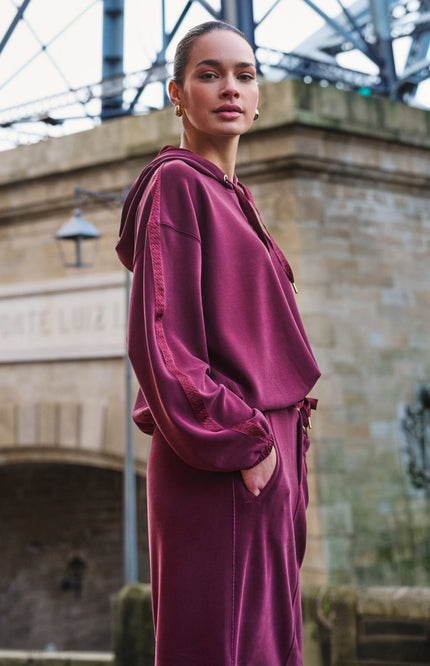 Rok Monogram Modal Merlot F26.05511
