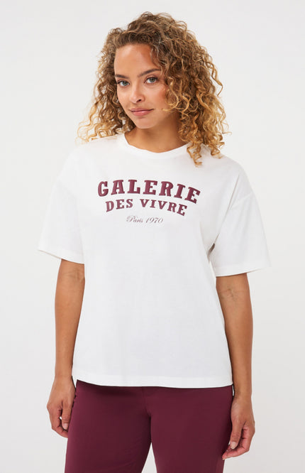 T-shirt Galarie Offwhite Merlot F26.05536