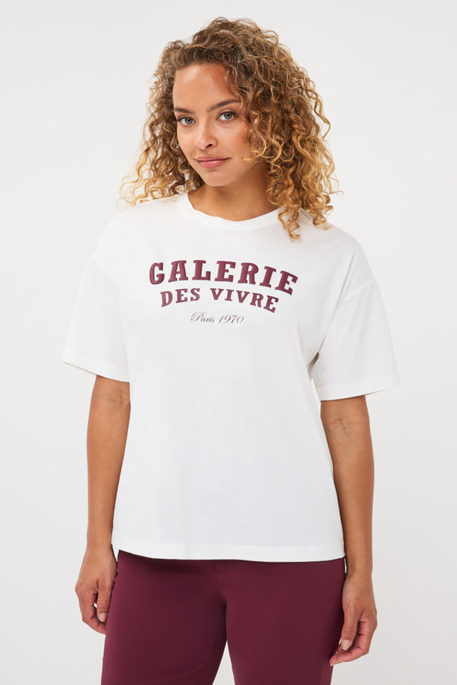 T-shirt Galarie Offwhite Merlot F26.05536