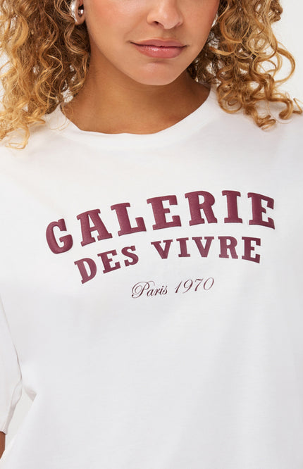 T-shirt Galarie Offwhite Merlot F26.05536