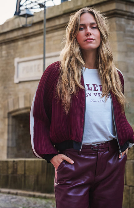 T-shirt Galarie Offwhite Merlot F26.05536