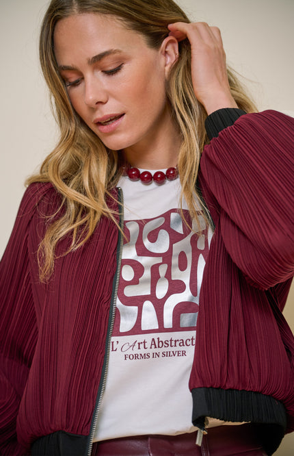 T-shirt Forms Offwhite Merlot F26.05538