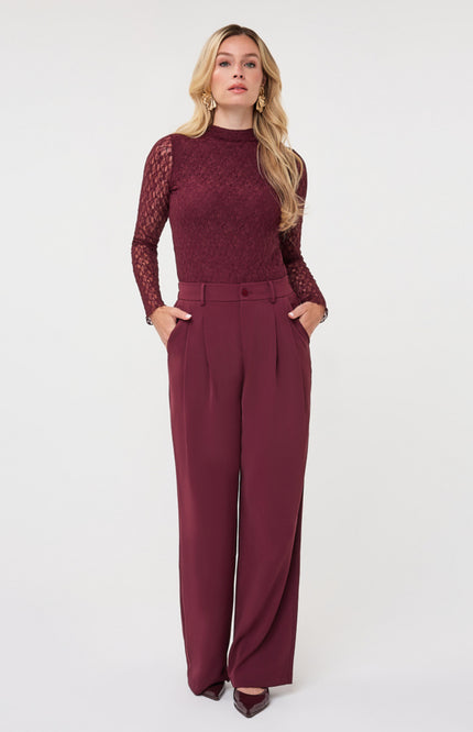 Broek Wide Leg Merlot F26.10502