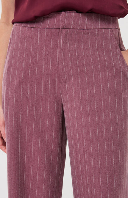 Broek Wide Herringbone Merlot F26.10511