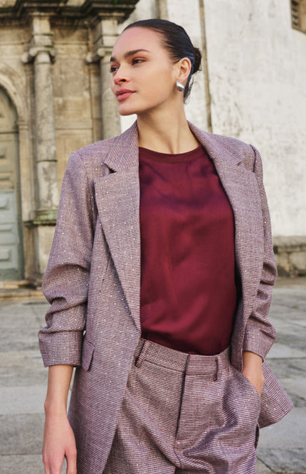 Blazer Fancy Strass Merlot F26.10524