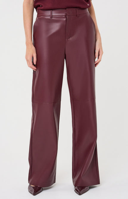 Broek Wide PU Merlot F26.11504