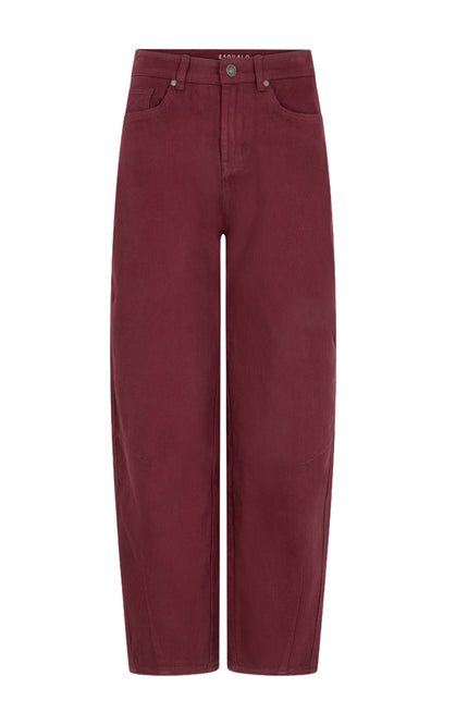 Jeans Barrrel Denim Merlot F26.12507
