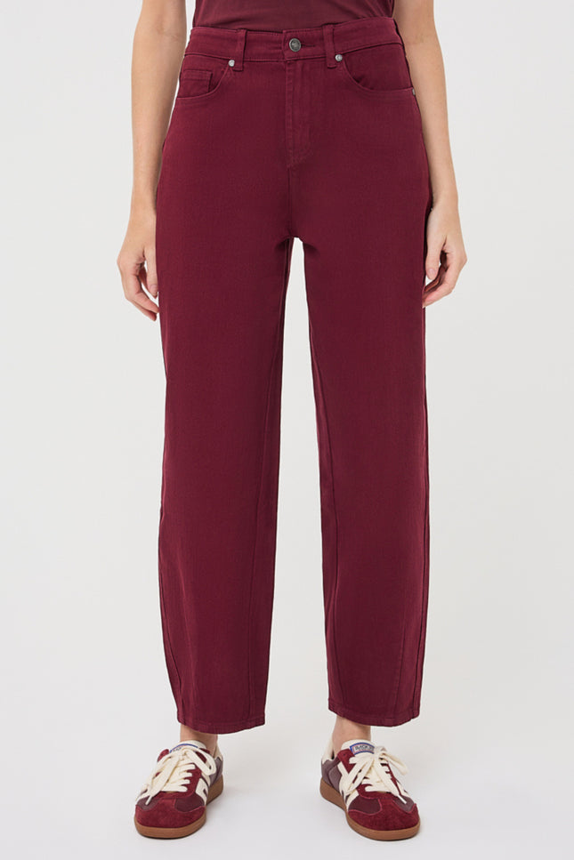 Jeans Barrrel Denim Merlot F26.12507