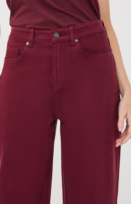 Jeans Barrrel Denim Merlot F26.12507