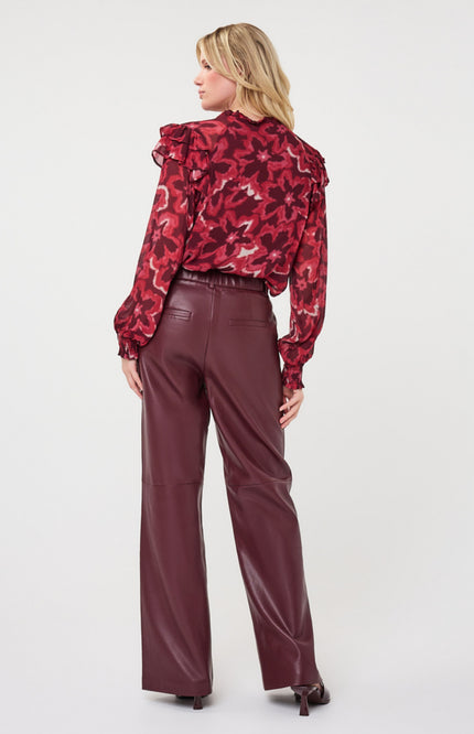 Blouse Ruffle Autumn Bloom Print F26.14511