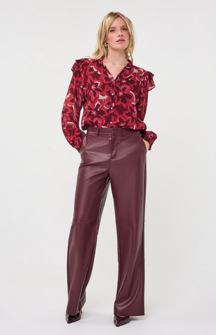 Blouse Ruffle Autumn Bloom Print F26.14511