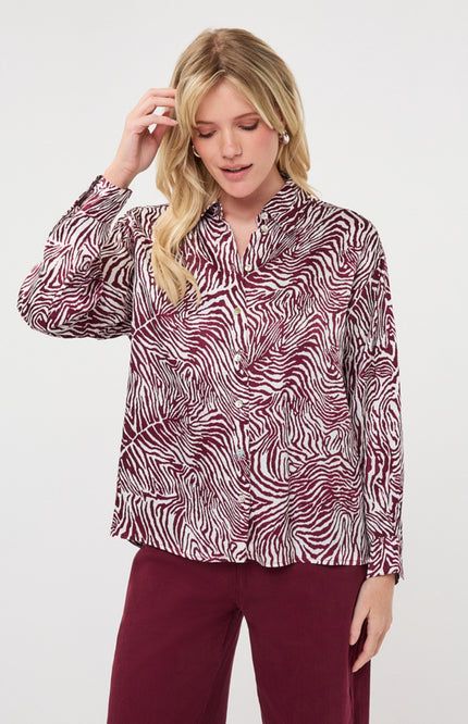 Blouse Oversized Basic Zebra Print F26.14521