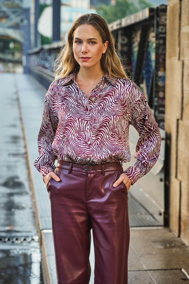 Blouse Oversized Basic Zebra Print F26.14521