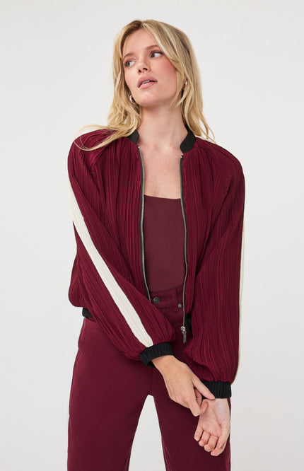 Jacket Bomber Plisse Merlot F26.28500