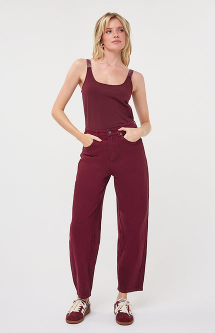 Singlet Lurex Straps Merlot F26.30514