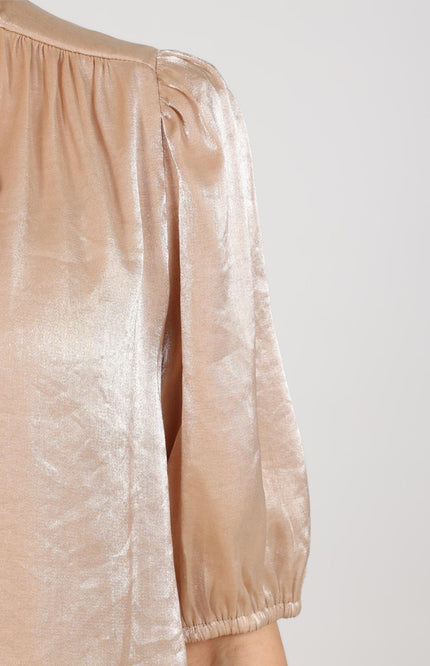 Blouse Alberta Bow Sand NKF02161