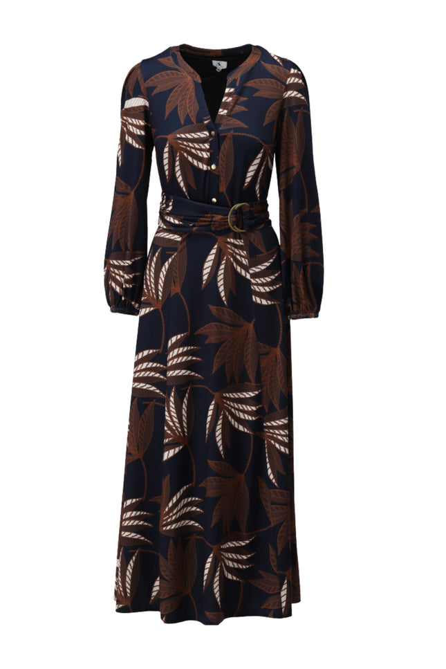 Jurk Maxi Met Botanische Print D309-P154