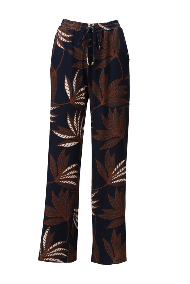 Broek Met Botanische Print D308-P154