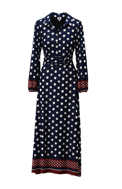 Jurk Maxi Met Bolletjesprint D328L-P157
