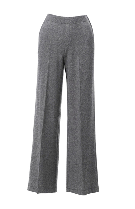 Broek Met Spikkel Motief Dark Grey Melange D416L