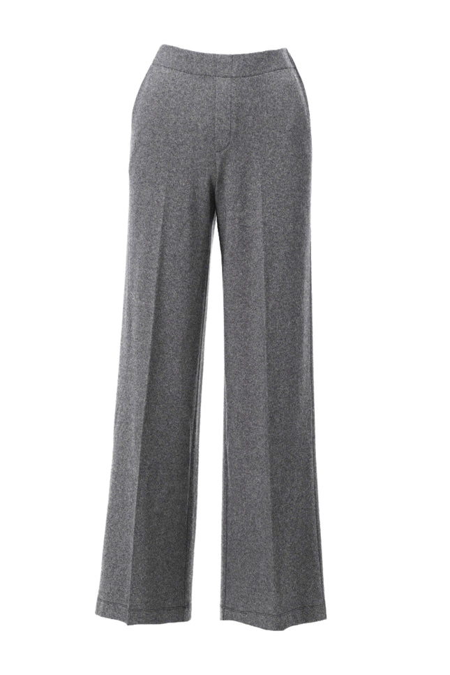 Broek Met Spikkel Motief Dark Grey Melange D416L
