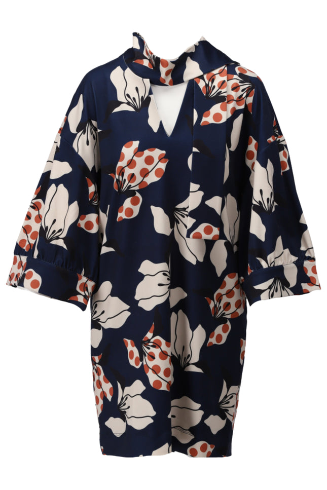 Jurk Sjaaltje Met Bloemenprint D302-P151