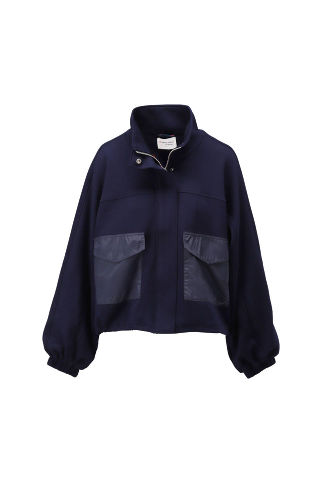 Jacket Met Rits & Zakjes Navy D500L
