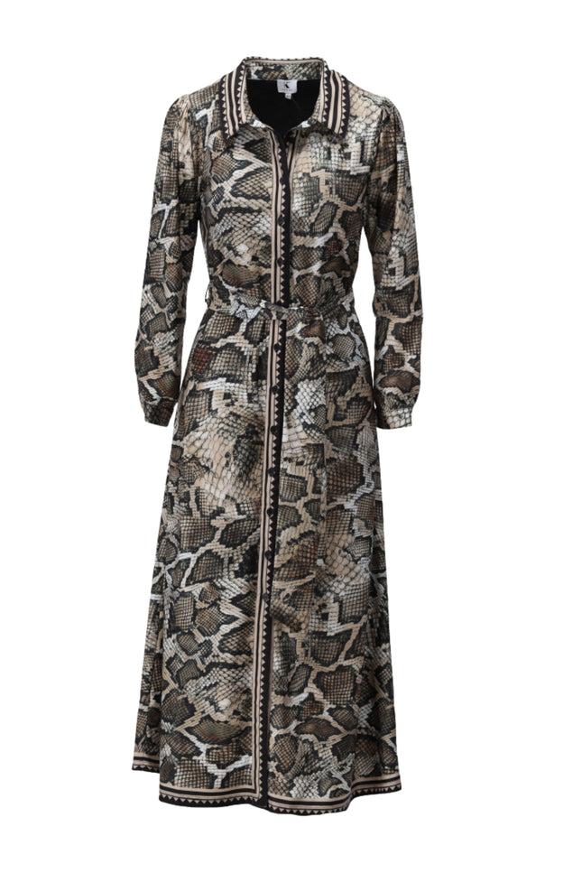 Jurk Maxi Met Slangenprint D601-P176