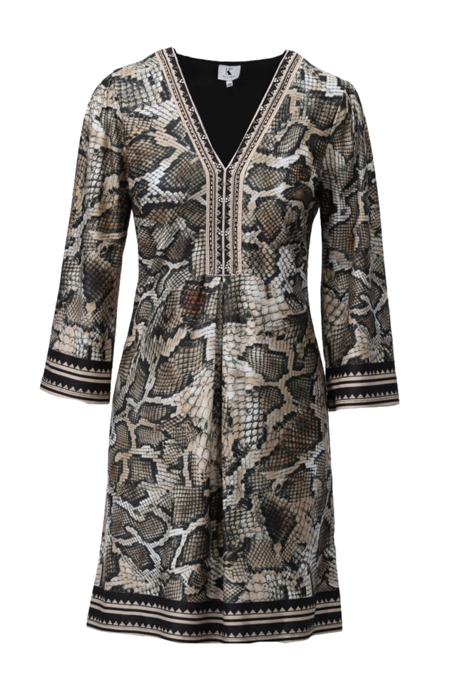 Jurk Met Slangenprint D602-P176