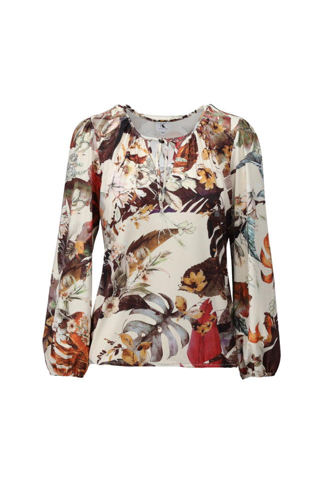 Top Met Botanische Print D206-P171