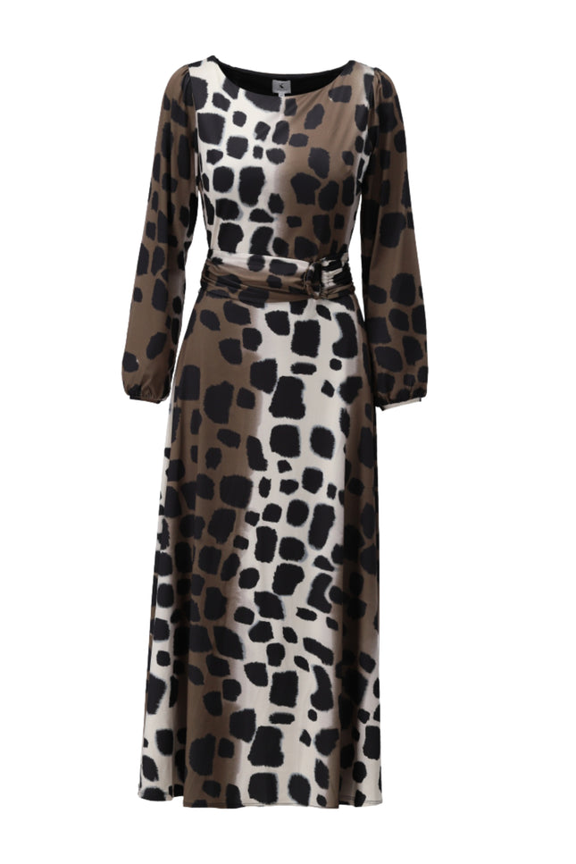 Jurk Maxi Met Dierenprint D118-P147