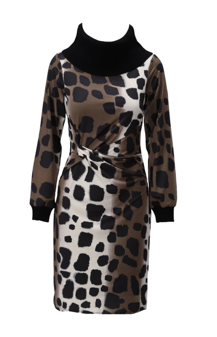 Jurk Rolkraag Met Print D114-P147